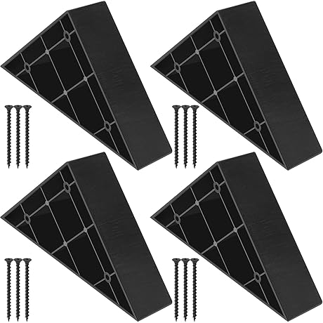 Couch Legs Replacement Plastic Triangle Corner Sofa Legs Black