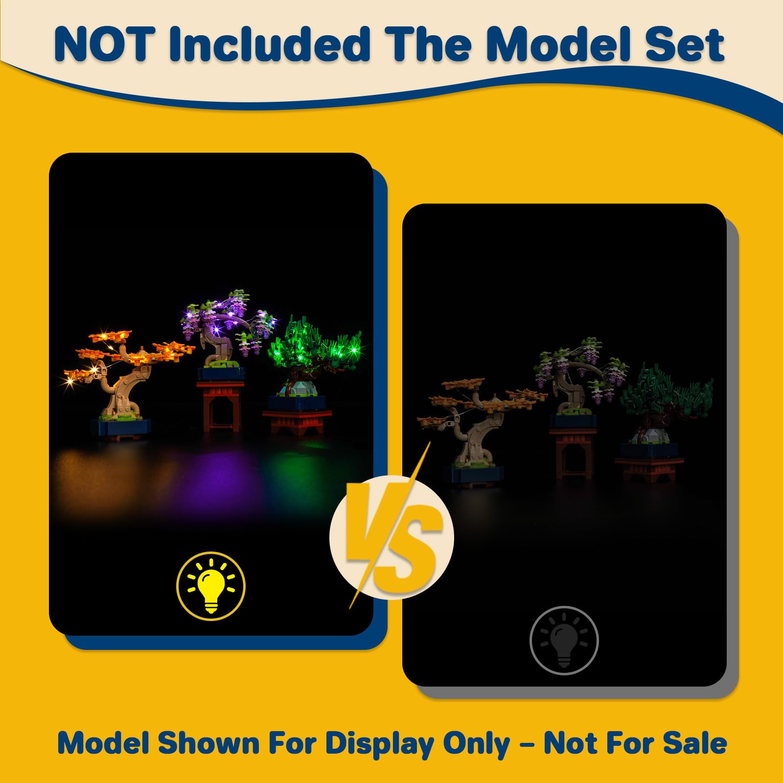 LocoLee Led Light Set Compatible with Lego 10373 Mini Bonsai Trees Lighting Kit Compatible with Lego The Botanical Collection 10373 Building Blocks Model,Only Lights Set,No Model - Image 4