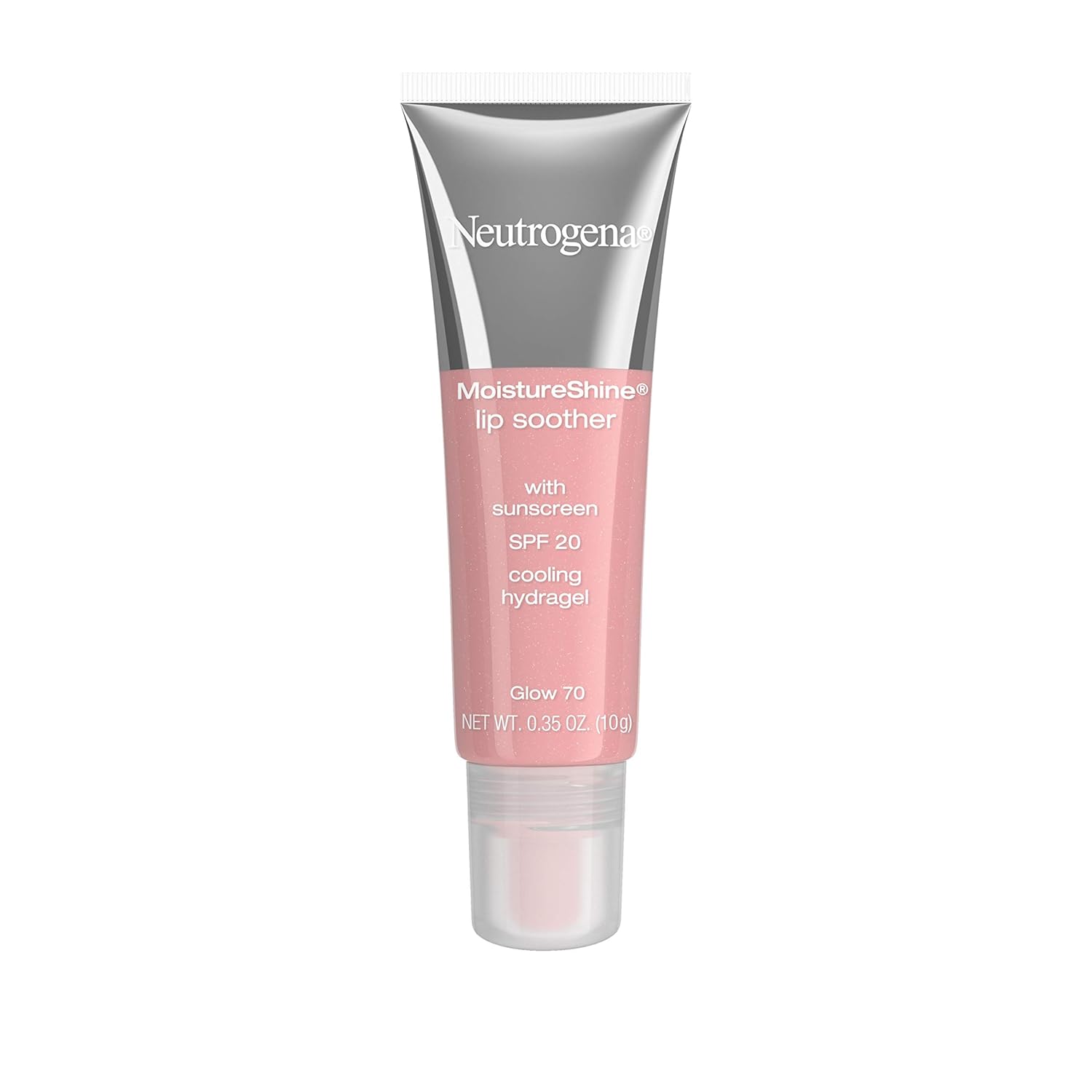 Neutrogena MoistureShine Lip Soother Gloss with SPF 20 Sun Protection, High Gloss Tinted Lip Moisturizer with Hydrating Glycerin and Soothing Cucumber for Dry Lips, Glow 70.35 oz (Pack of 2) : Lip Glosses : Beauty & Personal Care