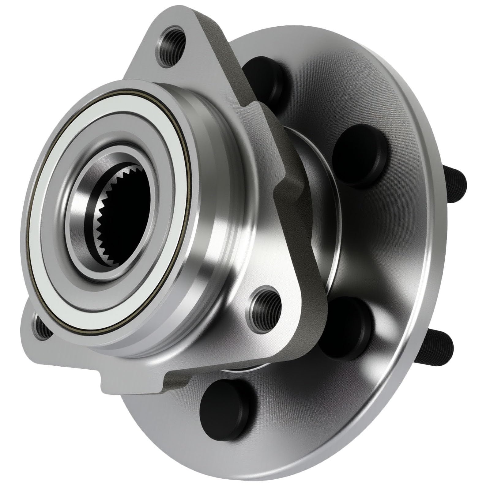 ECCPP Wheel Hub and Bearing Assembly Front 515007 fit 1997-2004 Dodge Dakota Durango 4WD Replacement for 6 lugs wheel hub no ABS 3 Bolt Flange