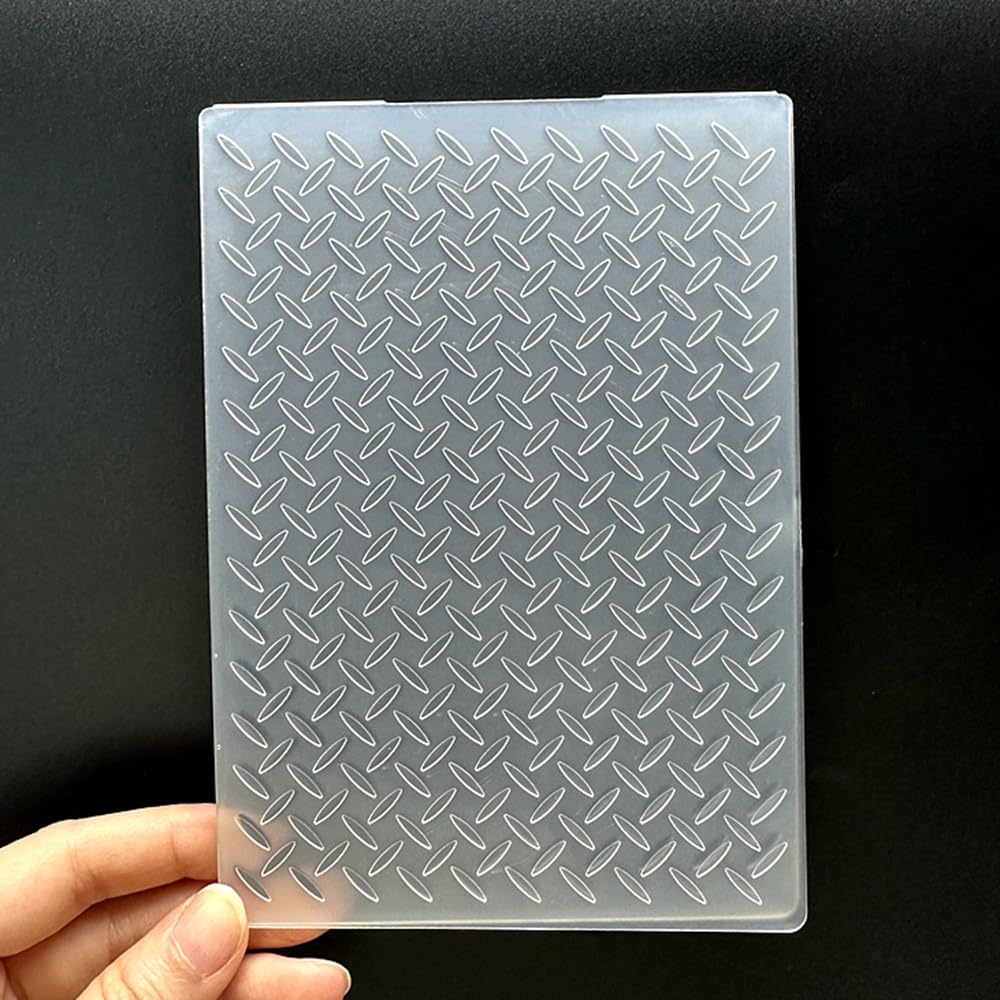 3D Plastic Embossing Folder Template Industrial Wind Elements Texture A6 Size for Card Making DIY Scrapbooking Paper Crafting Handmade Crafts Scrapbooking Arts Supplies Scrapbook Decor