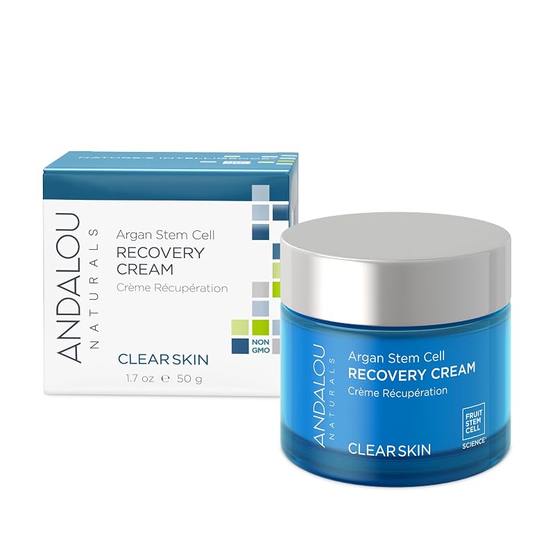 Andalou Naturals Creme facial com células-tronco de argan, 50 mL