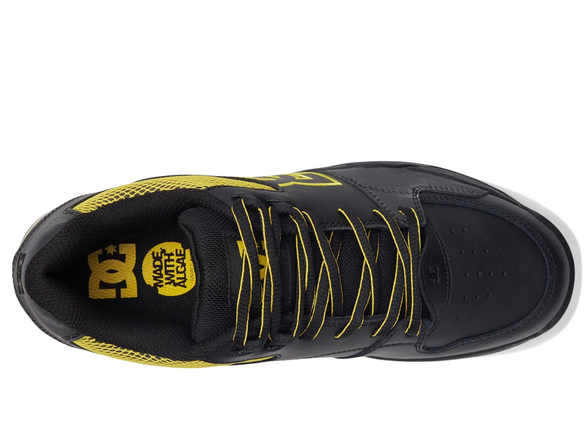 DC Zapatillas de Skate versátiles Le Low para Hombre, Zapatos, Negro/Amarillo, 44.5 EU