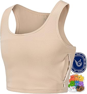 Binder Trans, LGBTUNICORNS Chest Binder, Skin-Friendly & Breathable, with 1PC Fragrance Card & 1 Rainbow Sticker