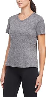 Bally Total Fitness Women's Wen Short Sleeve V-Neck Active Tee Shirt