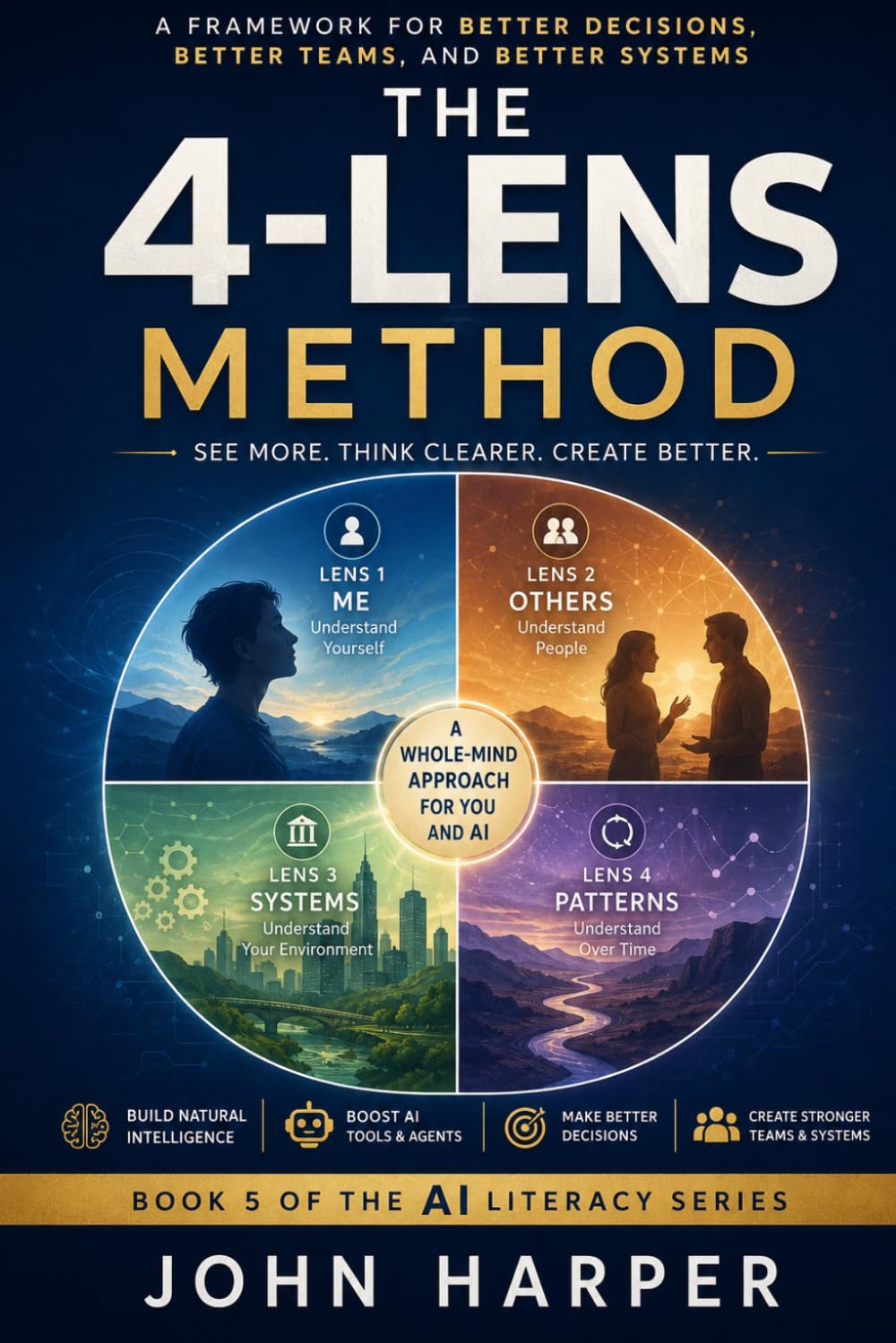 THE 4‑LENS METHOD: A Simple Way to Think Clearly, Understand Deeply, and Use AI Wisely (The AI Literacy Series)