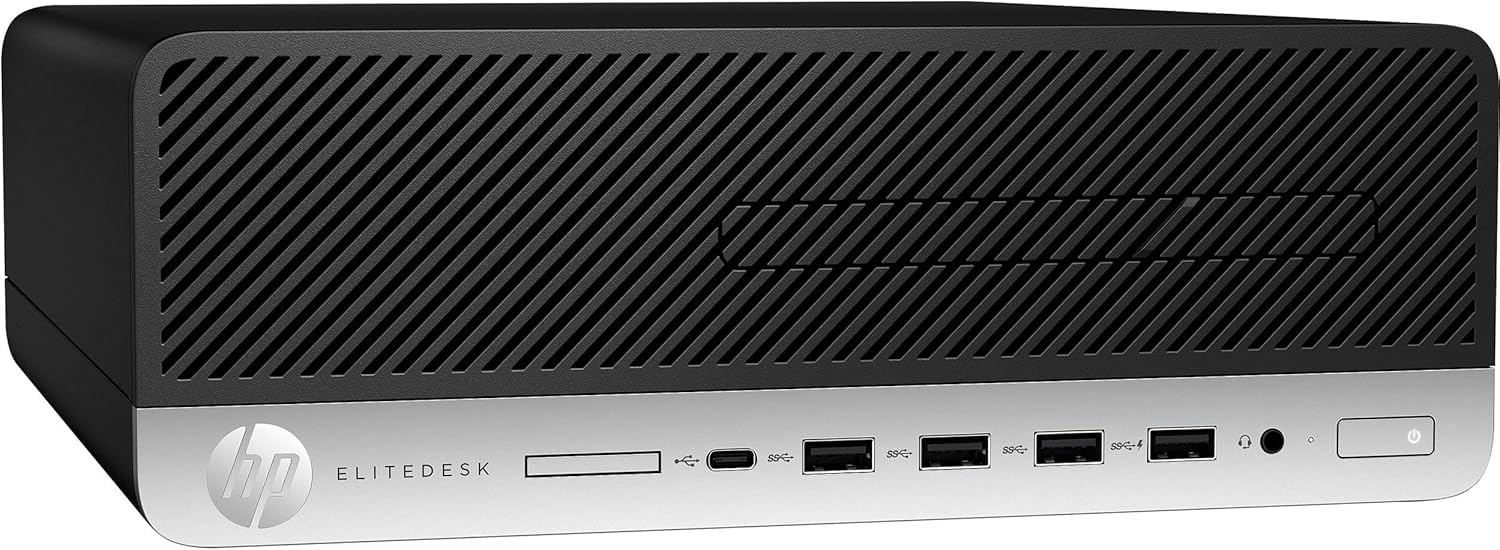 HP EliteDesk 705 G4 SFF, ordenador de sobremesa, AMD Ryzen 5 Pro 2400, 8 GB de RAM, SSD de 256 GB, WiFi, Bluetooth, teclado QWERTY de EE. UU., Windows 11 Pro (reacondicionado)