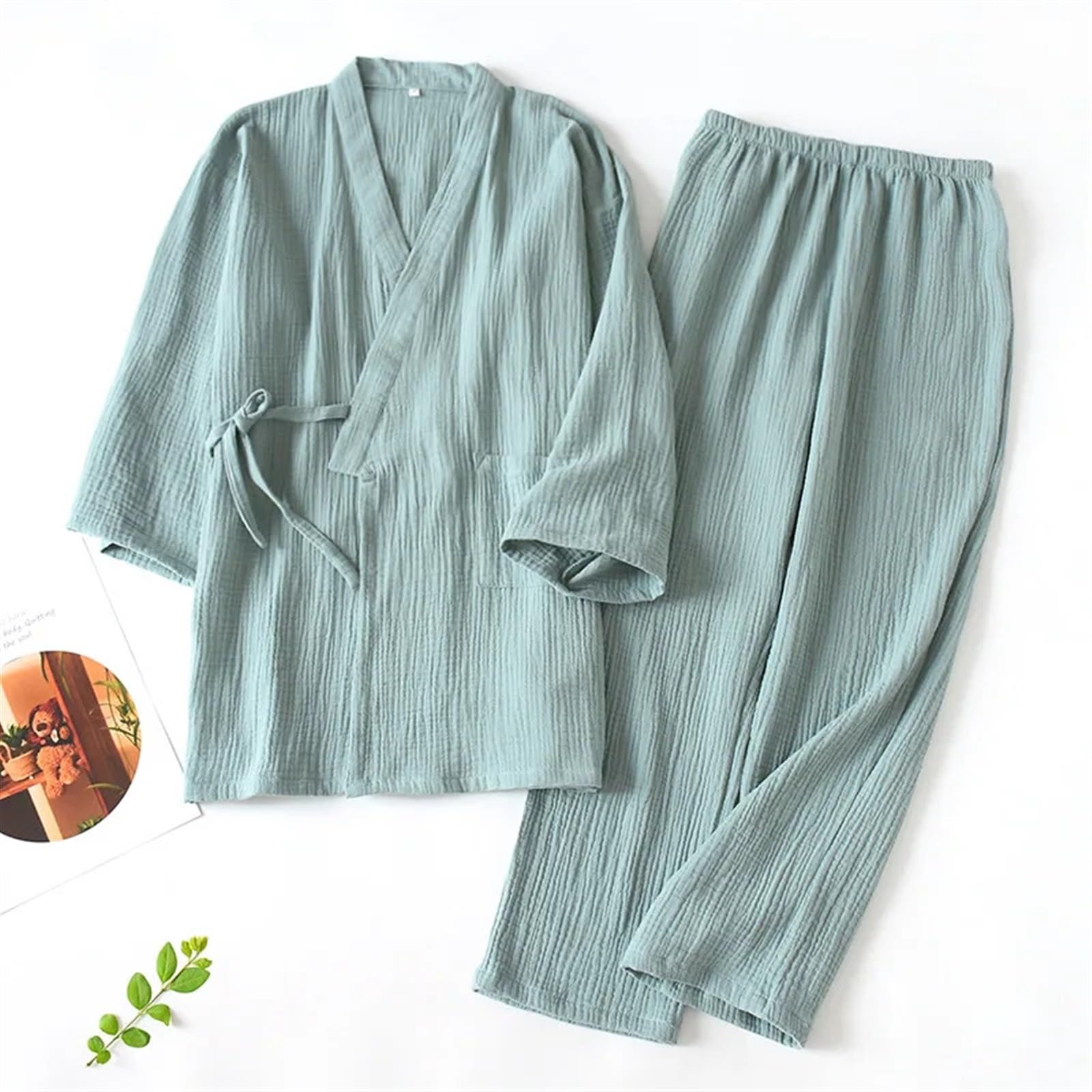 Conjunto de Pijamas de algodón for Mujer, Traje Holgado de Dos Piezas for Parejas, Traje humeante for el Sudor, Conjunto de Servicio a Domicilio Juegos para Mujeres(Female 01,XL)