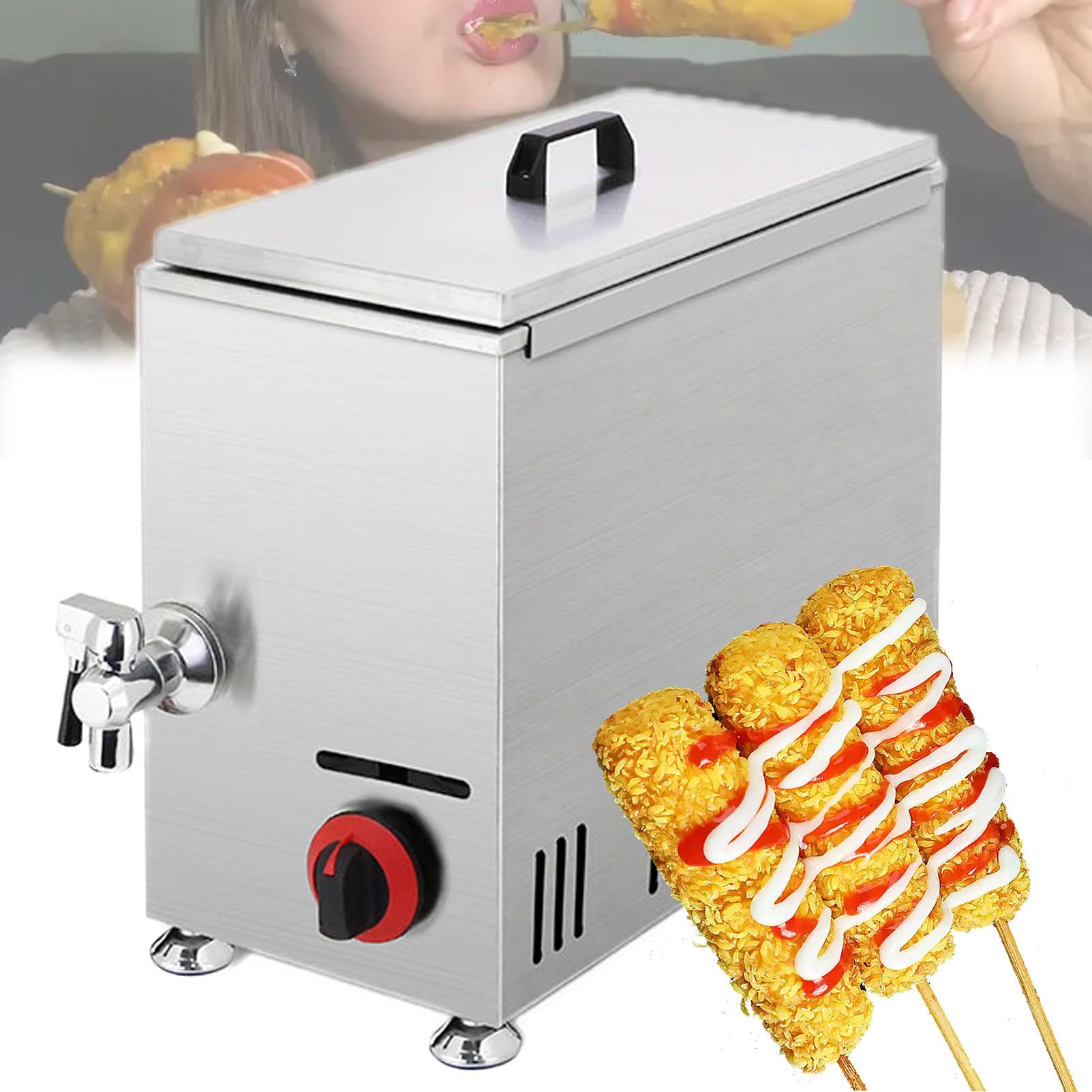 Frytkownica Do Hot Dogów, Komercyjna Maszyna Do Smażenia Paluszków Serowych I Parówek, Do RestauracjiSYJQ52969