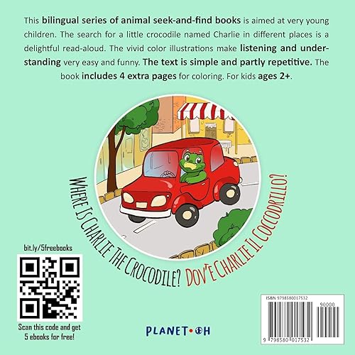 Miniatura 2 de Where Is My Little Crocodile - Dov'è il mio piccolo coccodrillo Bilingual English Italian Children's Book Ages 3-5 With Coloring Pics (Where Is... -