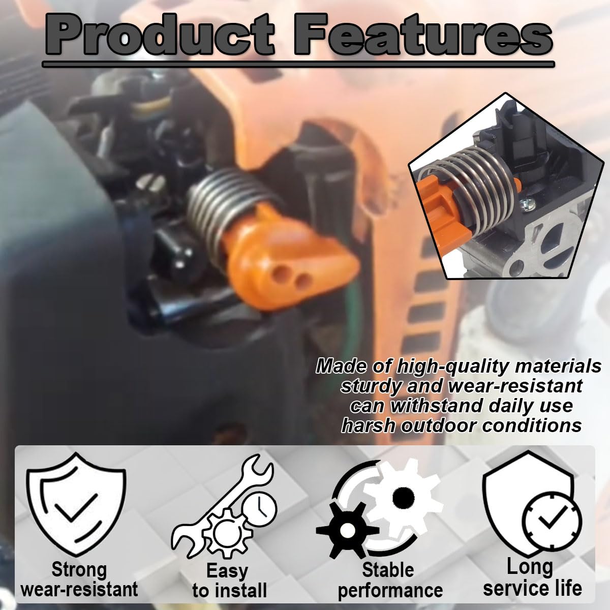Carburateur FS94R pour Stihl FS94R, HL94, HL91, HL92, FS94RC, FS94, FS94 R, FS94C, HL91K, HL91KC, HL94C, HL94K, HL94KC, HL92C, HL92KC débroussailleuses, Coupe-Herbes, Coupe-Bordures