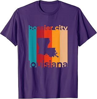 Bossier City Louisiana Souvenirs Retro LA T-Shirt
