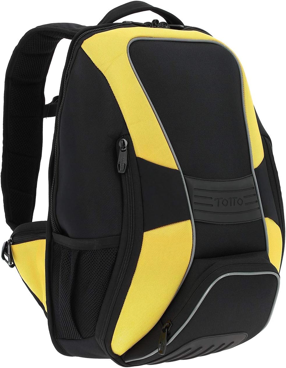 Totto Men's Bicycle Backpack, Black/Yellow, 47 cm
