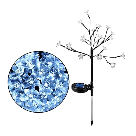 CLUB BOLLYWOOD 20 LEDs Solar Power Lights Waterproof 2 Mode for Yard Patio Deck Decor Lamp White | Home & Garden | Yard Garden Living | Outdoor Lighting | Other Outdoor Lighting