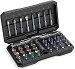 Magnetic Screwdriver Set, 42 in 1 DIY Ratchet Screwdriver Set for Christmas Gifts, Multi Bit Magnetic Drive with 40 PCS Magnetic Bits, Portable Repair Tool Kit for Home, Bike, Repairs-Black
