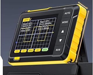 QDTimes Oscilloscope FNIRSI DSO152 Mini Handheld Digital Oscilloscope 2023 Latest Version 2.5MSa/s 200KHz Analog Bandwidth 800 VPP with PWM Output(DSO152+P6100 HV Probe)