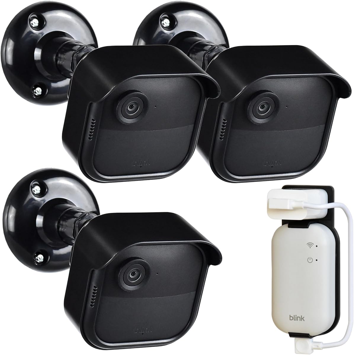 All New Blink Outdoor 4/2K+ Camera Mounting Brackets,3 Pack Weatherproof Protective Housing and 360 Degree Adjustable with Sync Module Core/XR Wall Mount (Blink Camera is Not Included)