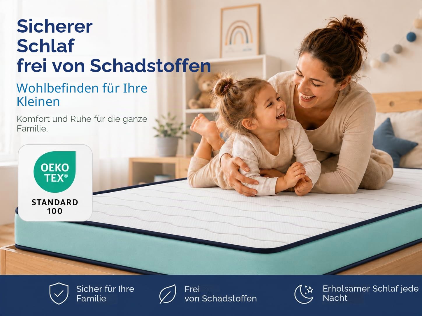 DORMISSIMO Matratze 80X160x14 KINDER Matratze H2 - ergonomisch - atmungsaktiv - Gedächtnis. Ideal für Ausziehbetten