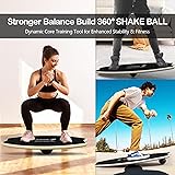 Planche d’Équilibre Bois, Planche d’Équilibre Pro avec Rouleau, Balle d’Équilibre, Support, Planche Multifonction Intérieure de Skateboard & Surf, Planche de Tricks pour Fitness, Yoga & Rééducation - 5