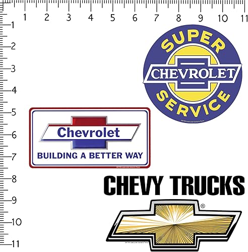 Miniatura 2 de Chevrolet Chevy Branding - Paquete variado de calcomanías grandes de lujo, para laptop, botella de agua, álbumes de recortes, tableta, monopatín,