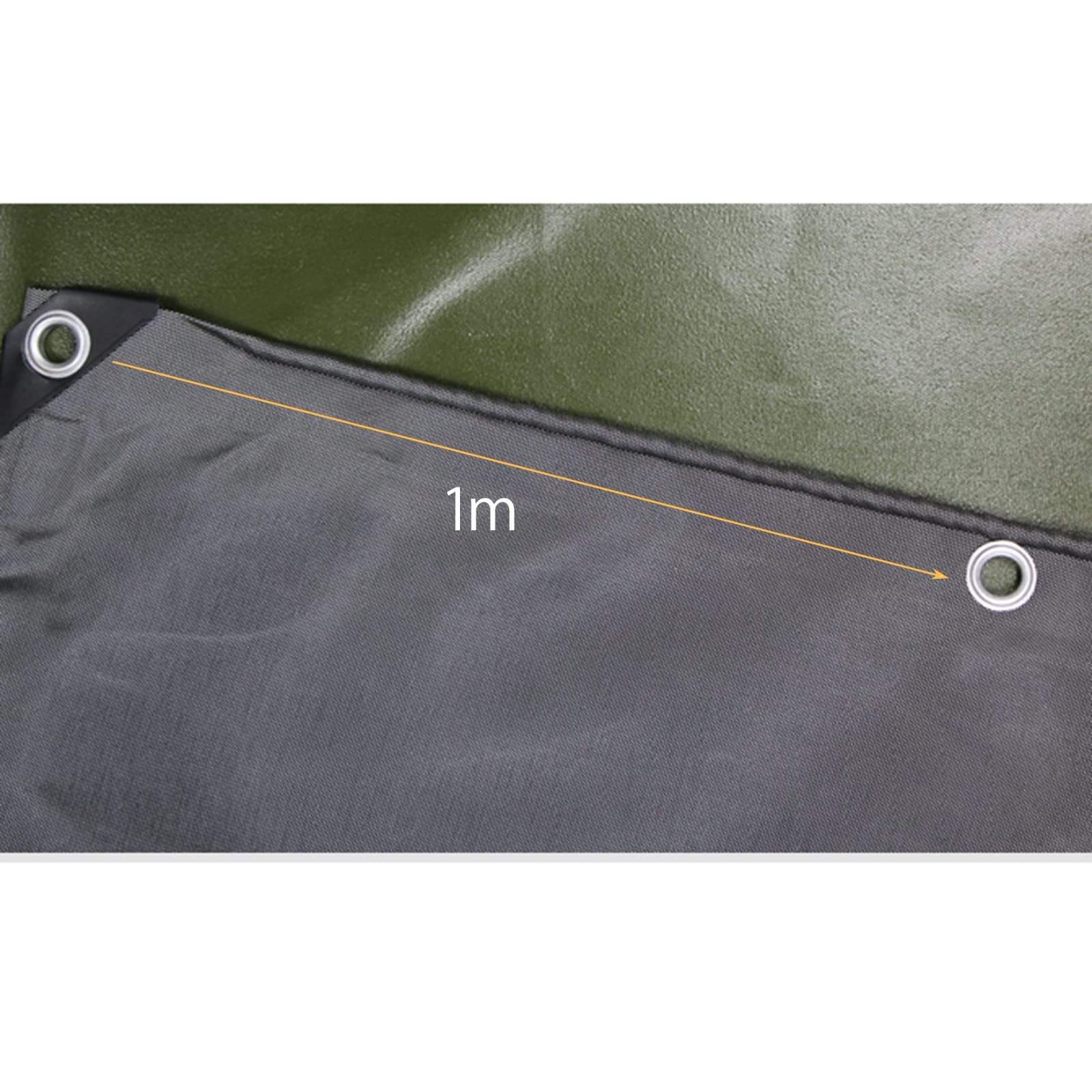 Bâche imperméable Extra résistante Lona en Toile Noire pour abri extérieur, Couverture de Toit, Pare-Soleil de Jardin, Camping, Tapis de Sol (Couleur : Noir, Taille : 2 x 2 m)