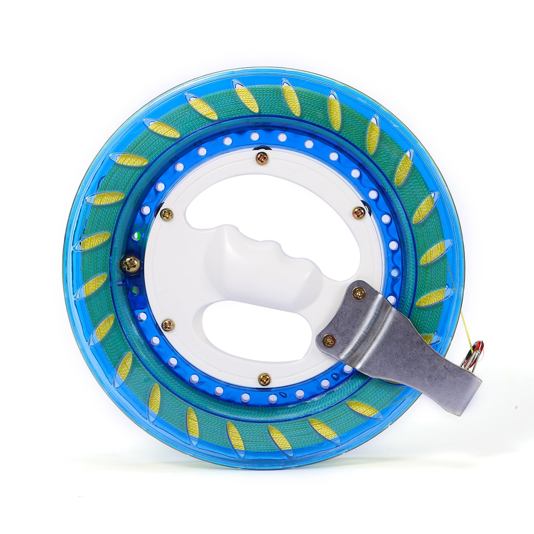 E-TING Kite Reel and Line - 8 Inch Dia with 1000ft High Strength String, Locking Spool for Outdoor Kites, Ideal for Kids, Adults, and Toddlers (Blue) - Image 4