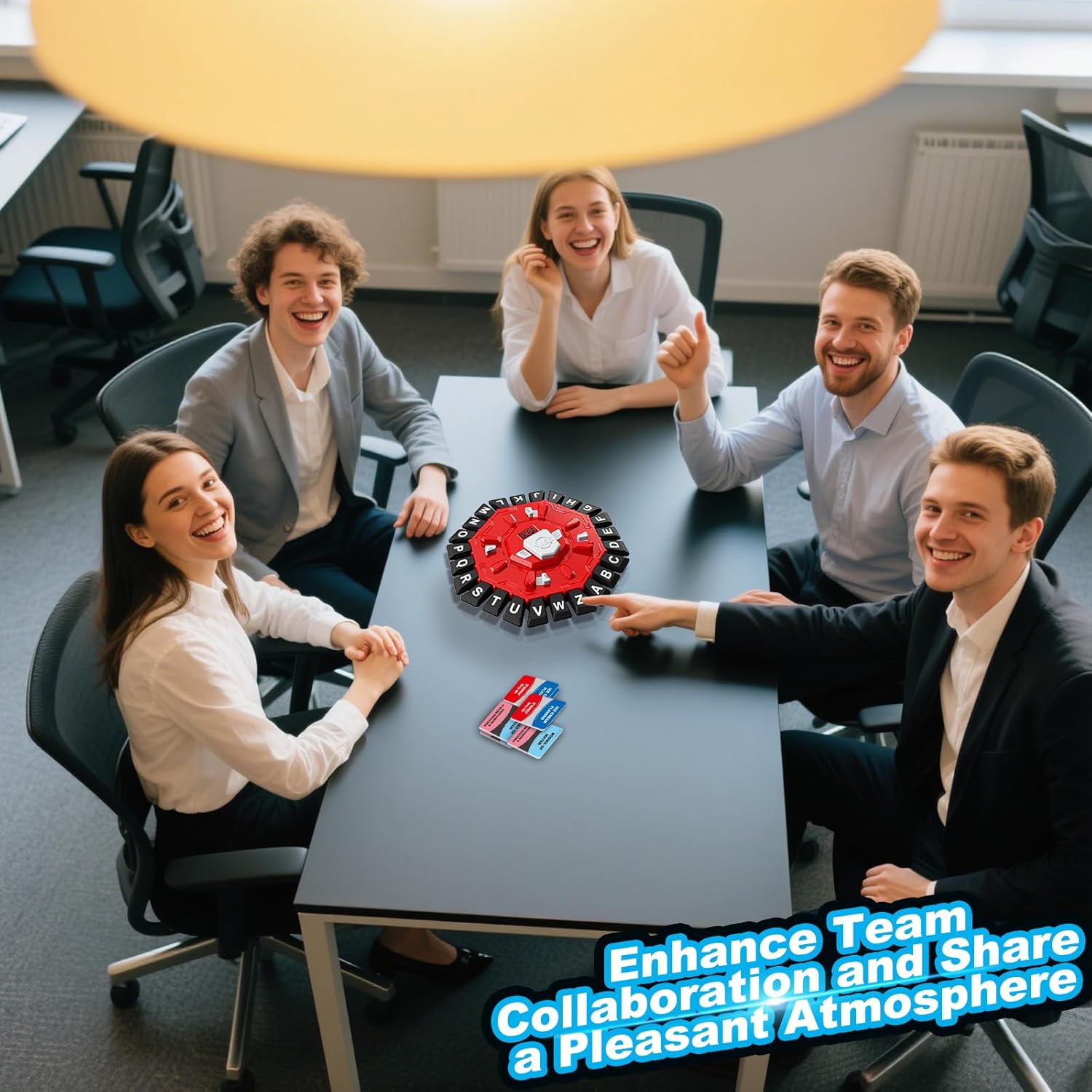 Word Game Family Board Games for Kids & Adults with 2 Modes,220 Topic Categories 24 Letters Pressing Games,Fun Fast-Paced Learning Game,35 Cards,LCD Display Timer,Christmas & Birthday Gifts,Red - Image 6