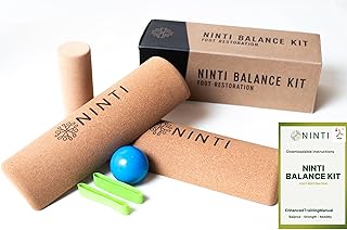 Ninti Balance Board - Premium Cork Balancing Board & Foot Strengthener for Enhanced Foot Function | Unique Design for Balance Stability & Foot Strength | Improve Mobility & Prevent Falls | Balance Trainer