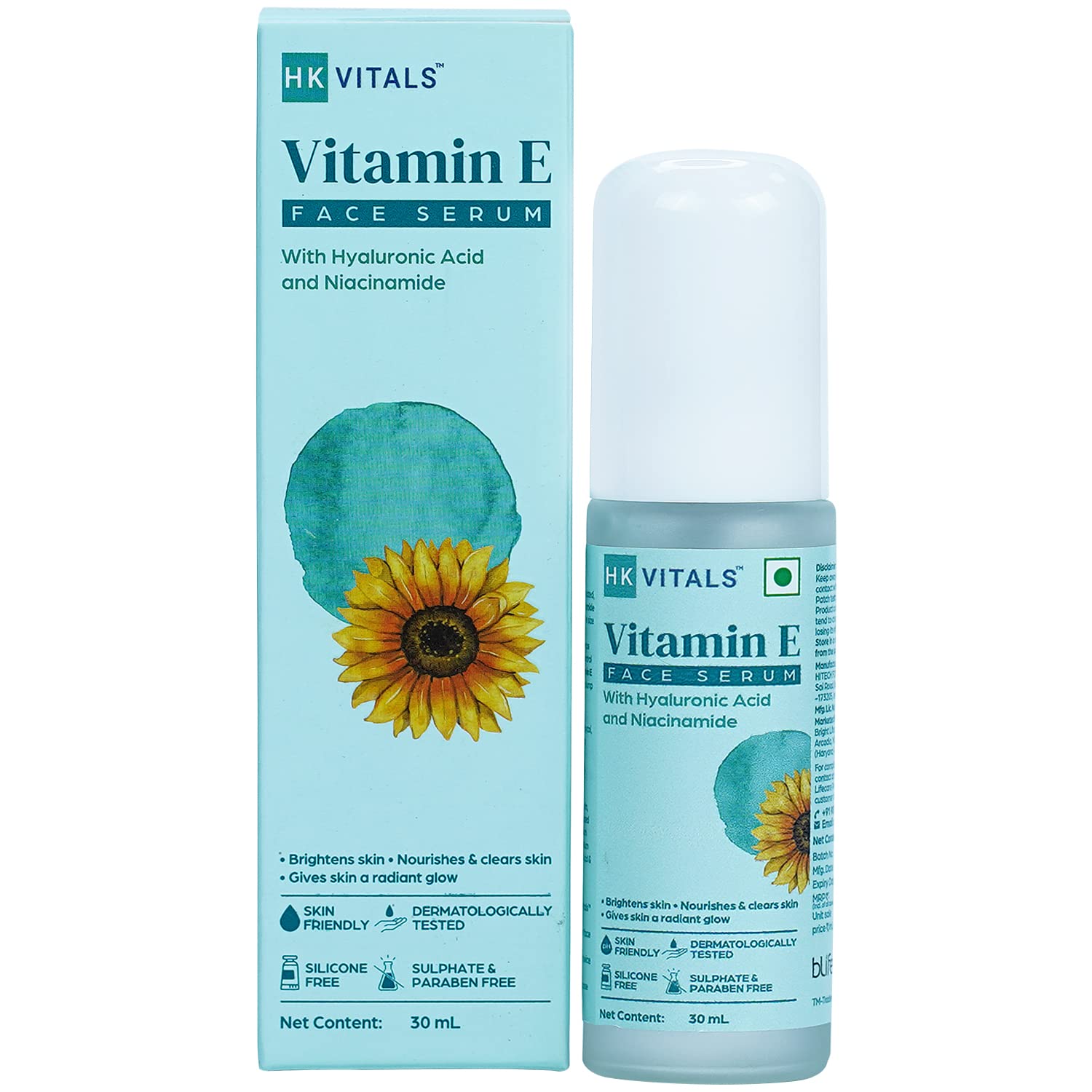 HK VITALS by HealthKart Vitamin E Face Serum with Hyaluronic Acid