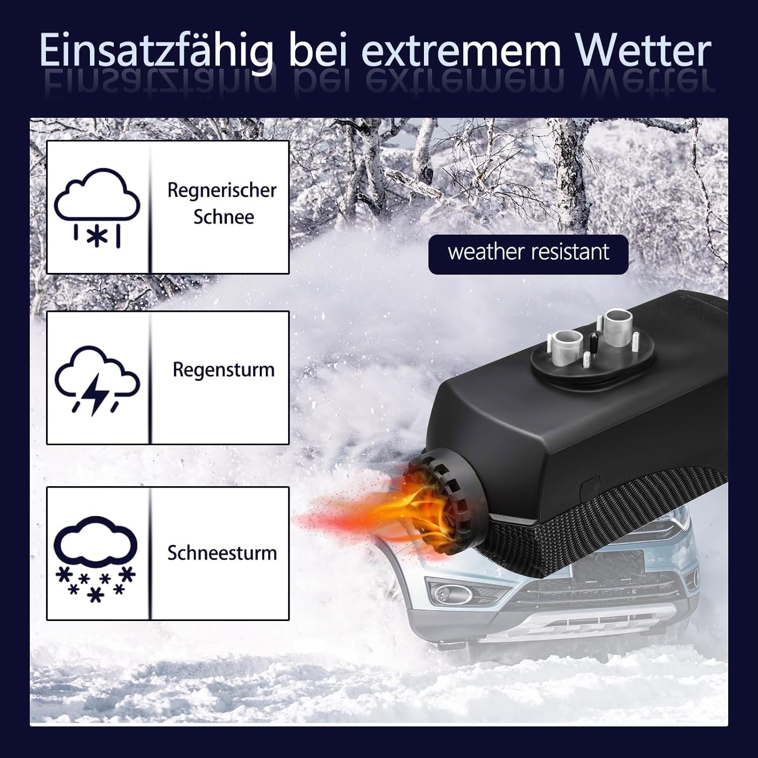 5KW-8KW Standhezung Diesel Luft Dieselheizung Energieeffizient, 12V Diesel Lufterhitzer, Leise mit Fernschalldämpfer und LCD Anzeige, Standheizung für Auto RV Boote LKW Wohnmobil Bus