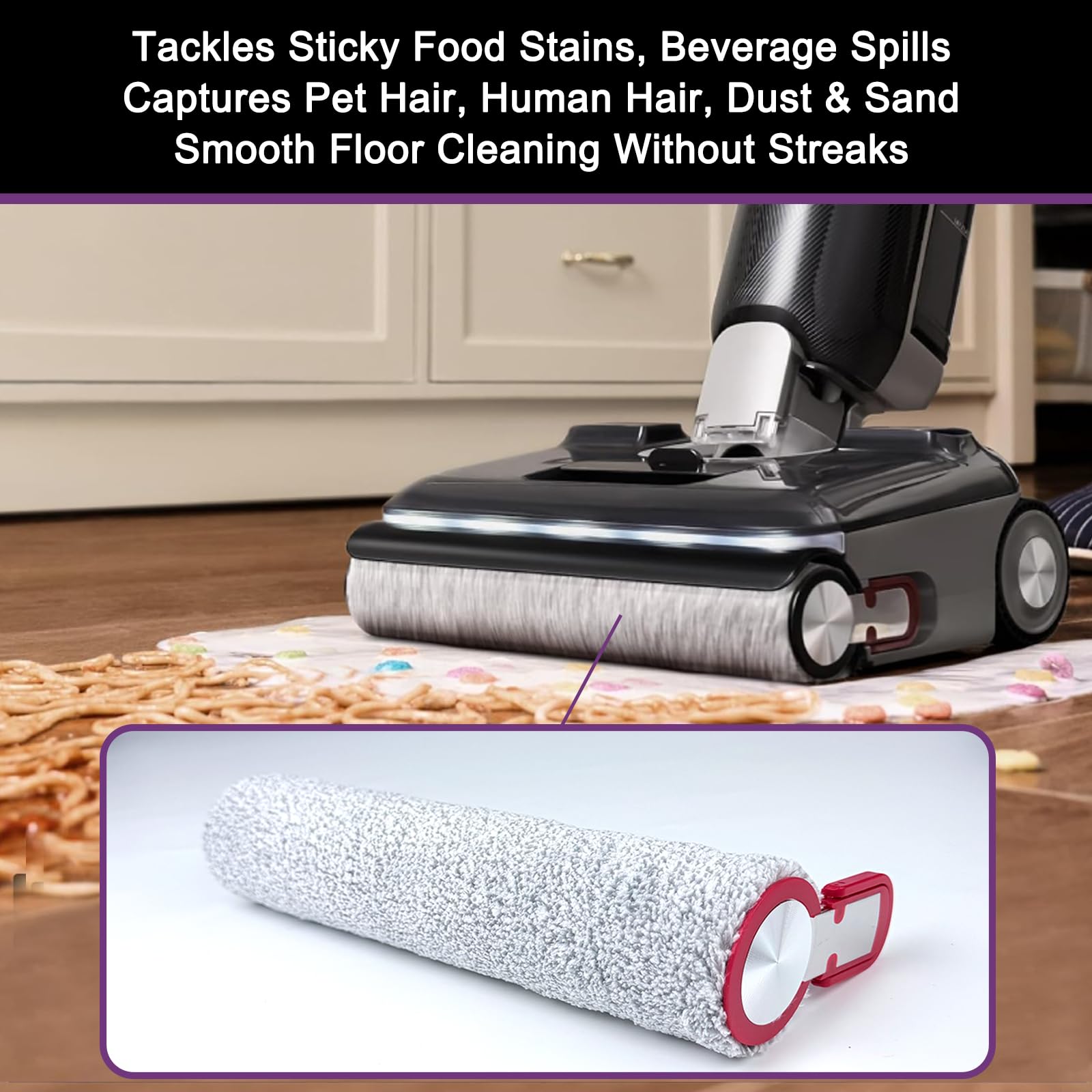 Kit de 5 cepillos de rodillo compatible con aspiradora Eureka FloorShine