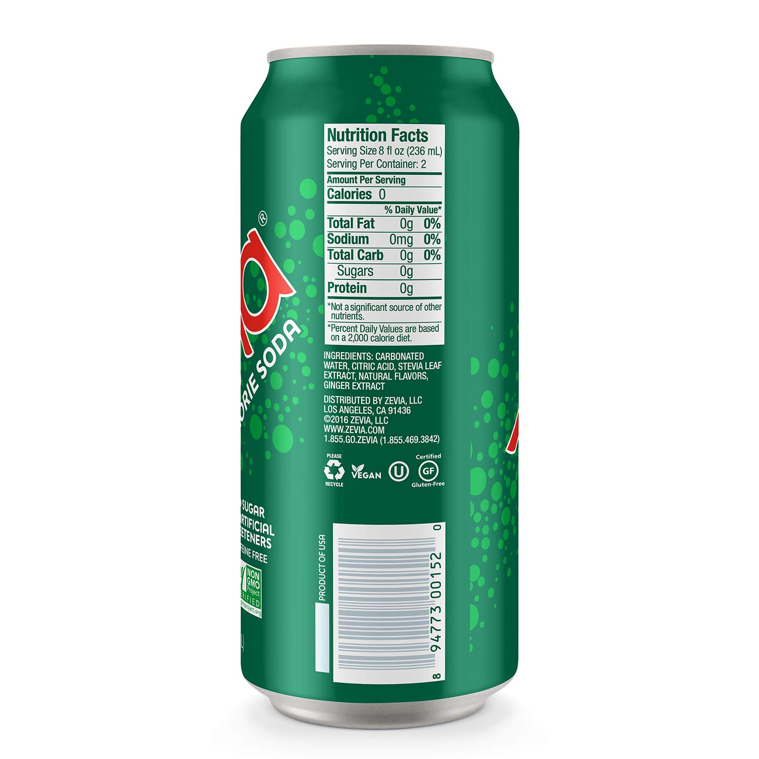 Zevia Zero Calorie Ginger Ale Soda Cans (24 Pack of 12 oz + 12 Pack of 16 oz)