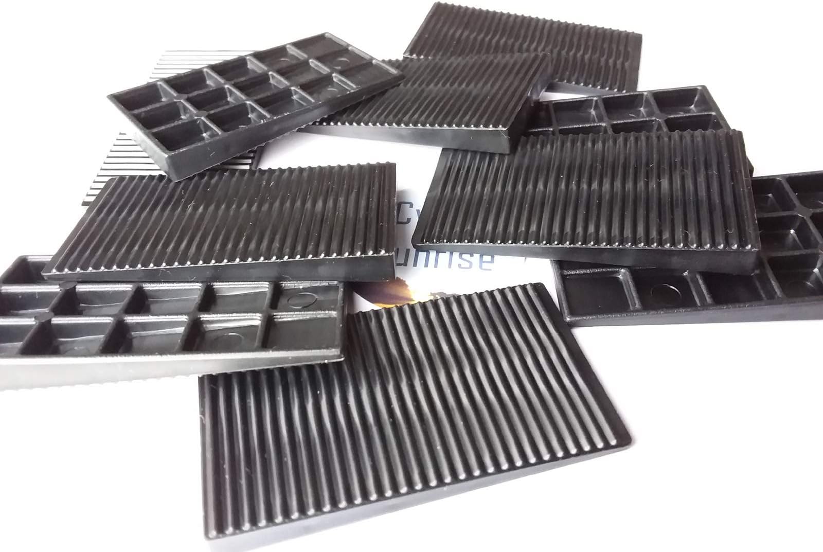 CyberSunrise Plastic Wedges/Door Chocks/Furniture Levellers - Pack of 10