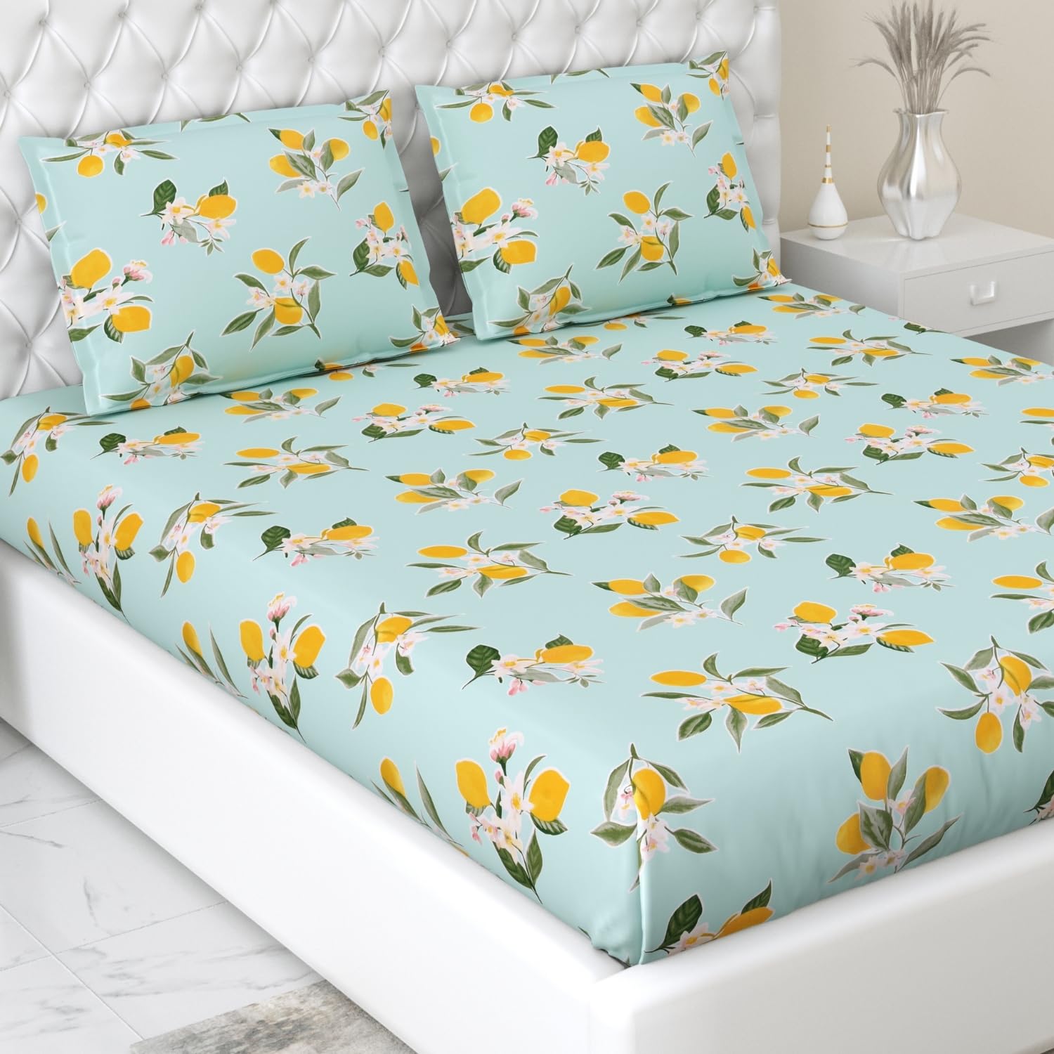 See full amazon price history chart for Haus & Kinder Bedsheet for Double Bed, Elastic Fitted Queen Size | 186 TC 1 Fitted Elastic Bed Sheet for Double Size Bed and 2 Pillow Covers (60 X 78 Inches + 13 Inch Deep Pocket) | Cirtus Breeze Haus & Kinder Bedsheet for Double Bed, Elastic Fitted Queen Size | 186 TC 1 Fitted Elastic Bed Sheet for Double Size Bed and 2 Pillow Covers (60 X 78 Inches + 13 Inch Deep Pocket) | Cirtus Breeze (B0D7GVCZWY) Amazon Price History, Amazon Price Tracker