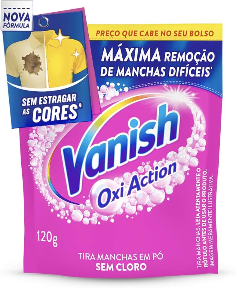 Vanish Tira Manchas Em Pó Multi Power Oxi Action para Roupas Coloridas 120g