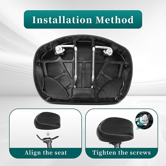 Noseless Cycling Seat Universal Nose Bikes Saddle Women's Comfortable Widened Bike Seat Replacement Cycling Accessories for Mountain, Road Bicycles