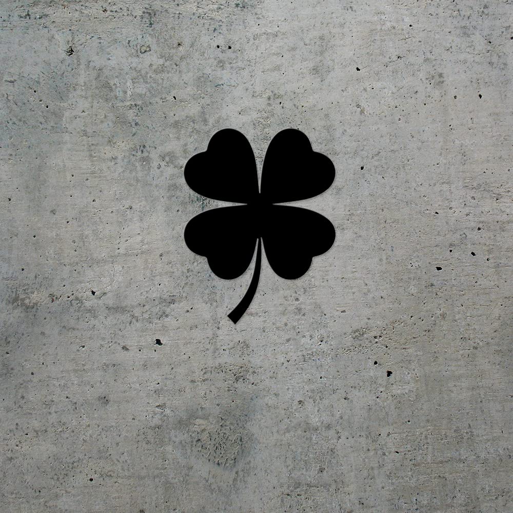 Amazon.com - Transparent Decal Stickers of Four Leaf Clover Icon