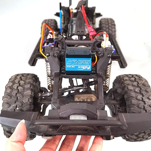 Vista 8 de FEETECH Servomotor de 77.2 lbs 7.4 V de alto voltaje impermeable de alto par RC servo servo de metal completo servo digital, caja de aluminio