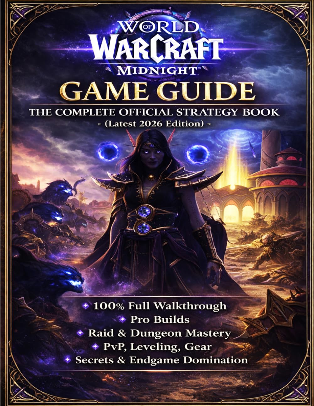 WORLD OF WARCRAFT: MIDNIGHT GAME GUIDE: THE COMPLETE OFFICIAL STRATEGY BOOK (Latest 2026 Edition): 100% Full Walkthrough, Pro Builds, Raid & Dungeon ... Leveling, Gear, Secrets & Endgame Domination