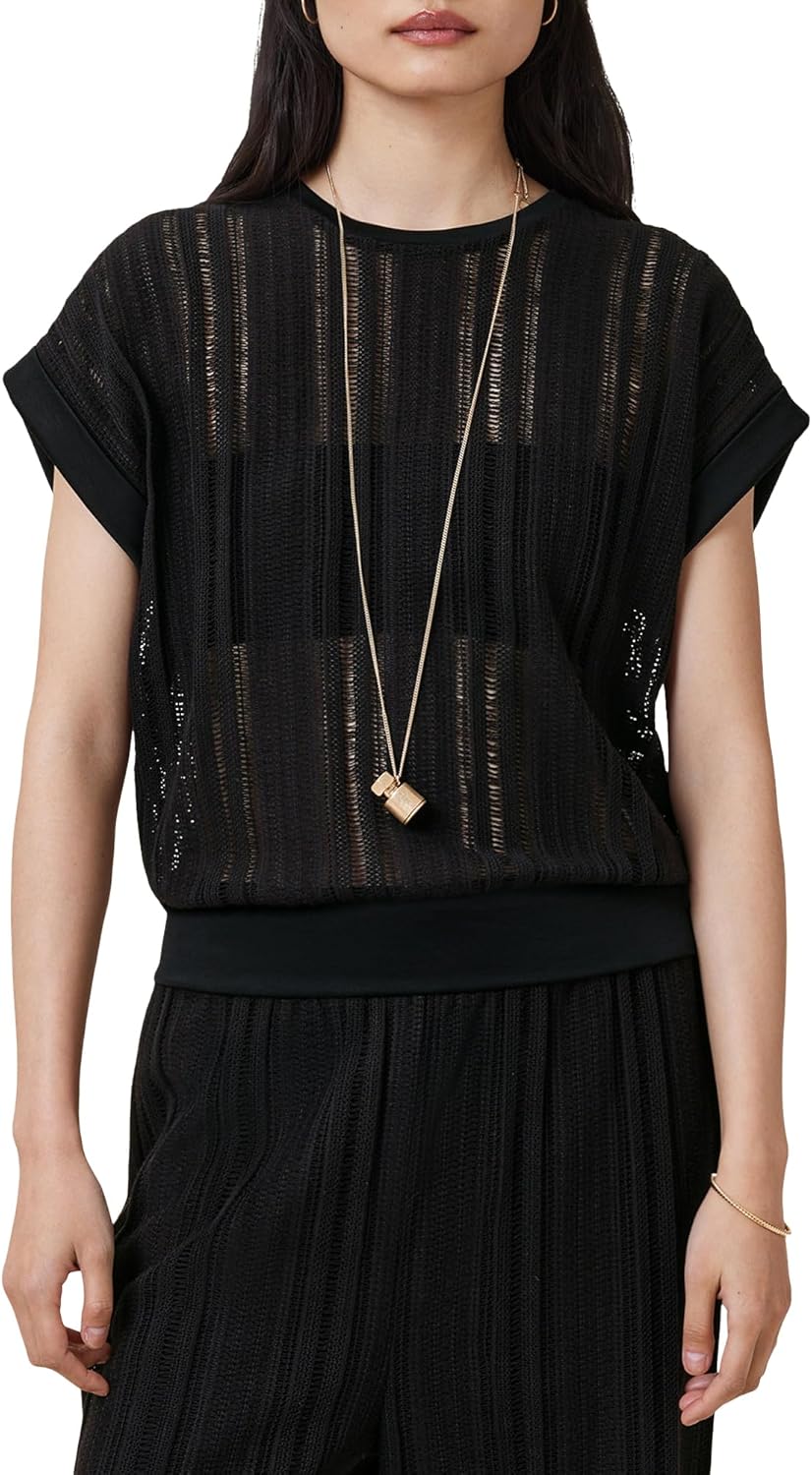 Allsaints Womens Giana Crochet Tank