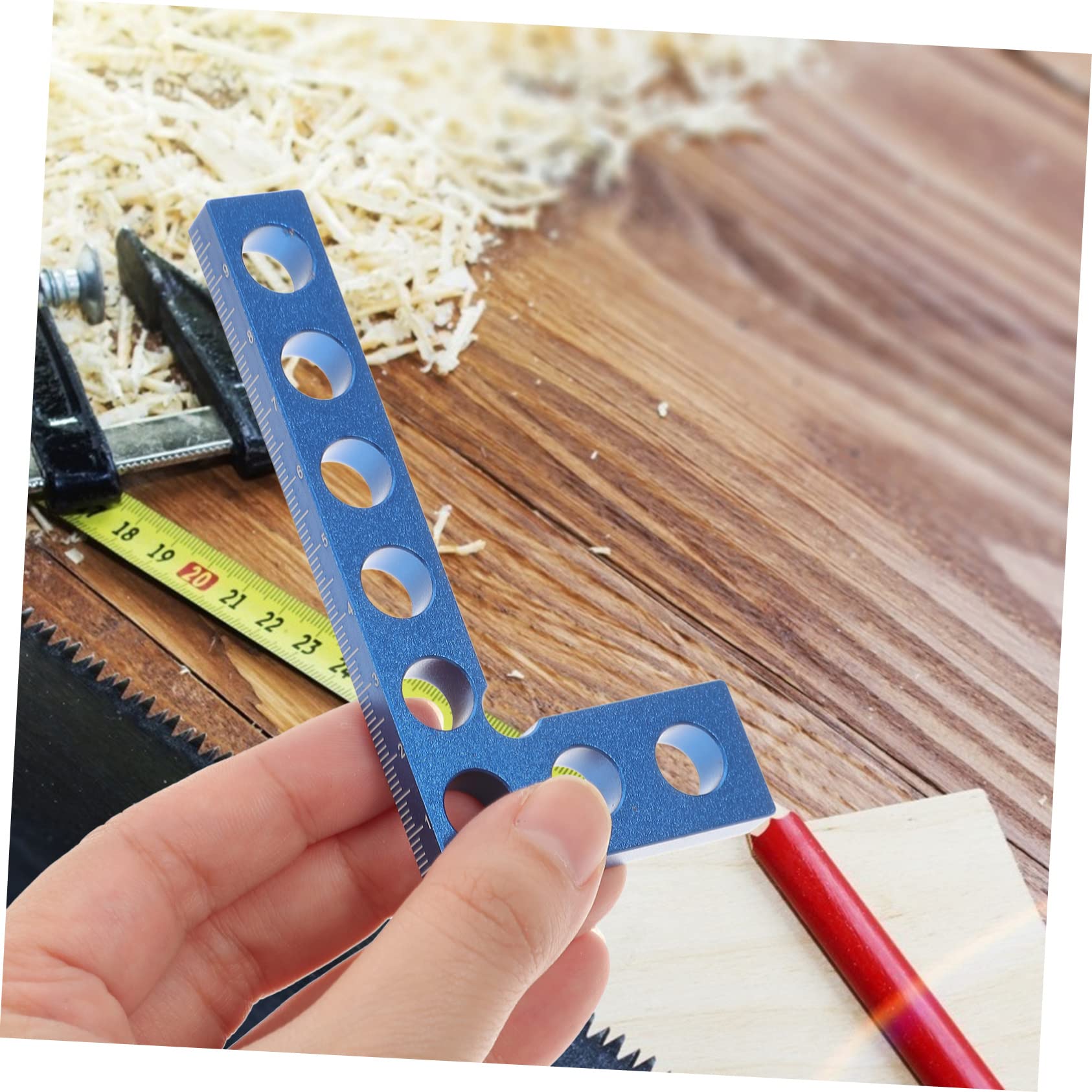 OSALADI 3pezzi Carpentiere Shaped Righello Per e Falegnameria Strumento Misurazione Per e