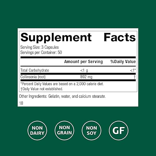 Miniatura 2 de Standard Process Collinsonia Root – Suplemento de apoyo de tejido vascular saludable – Suplemento de salud de la vejiga y los riñones con raíz de
