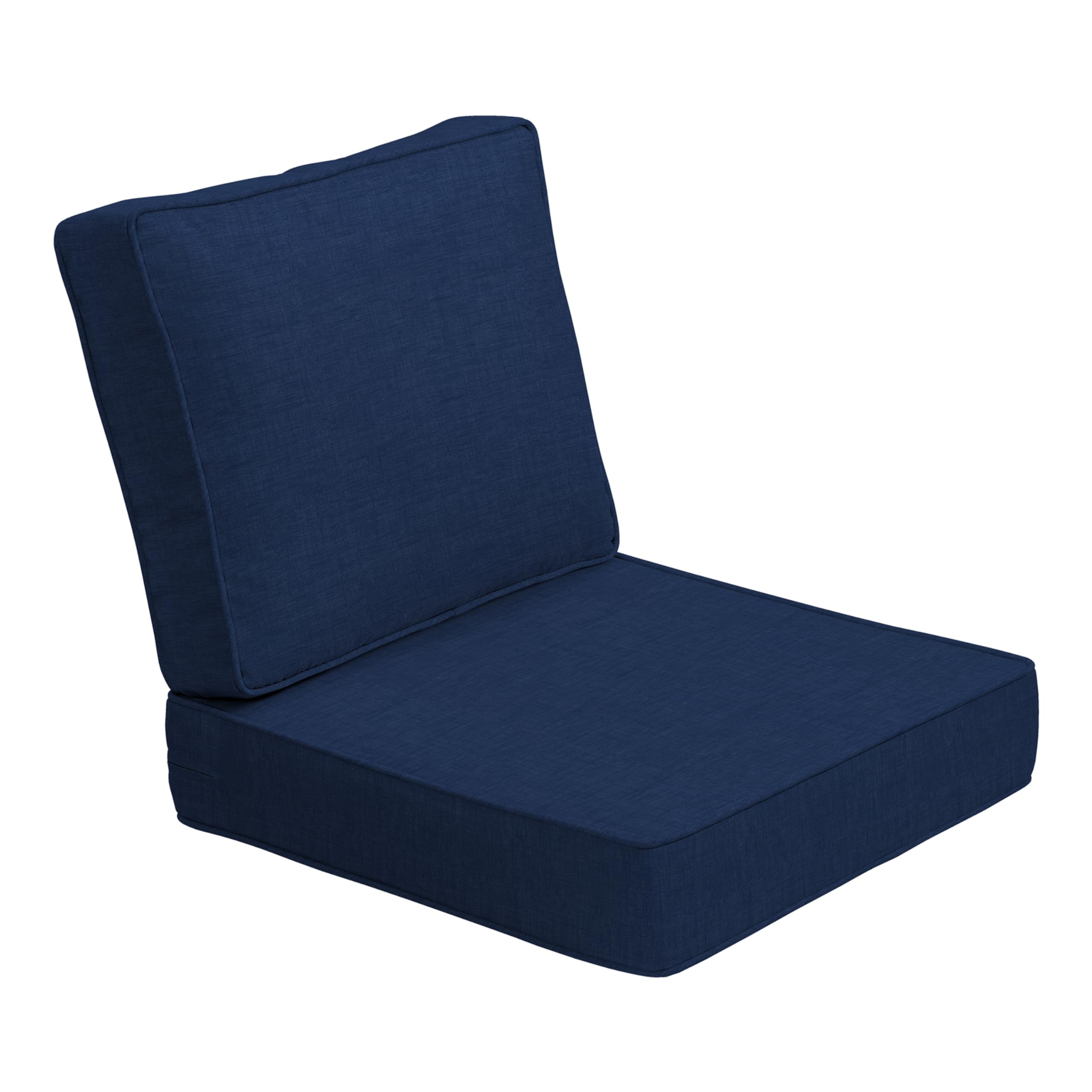 Arden Selections ProFoam Performance Outdoor Deep Seating Cushion Set 24 x 24, Sapphire Blue Leala
