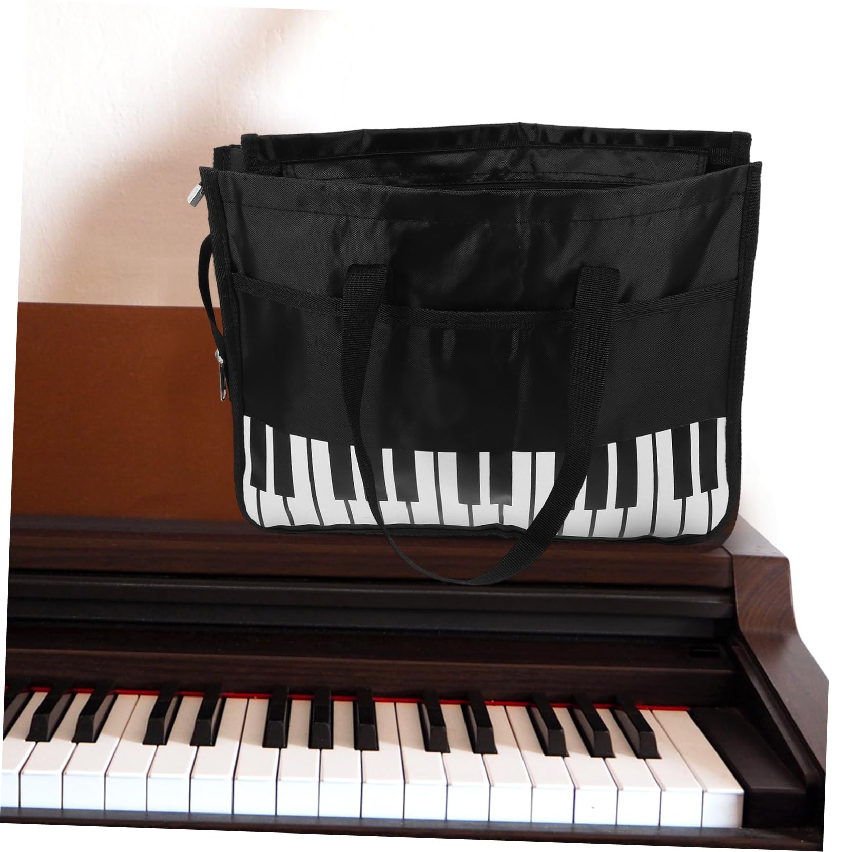Abaodam Music Score Holder Bag Capacity Ukulele Note Storage Case with Single Shoulder Strap for to Classes and Concerts for Piano Music Organization