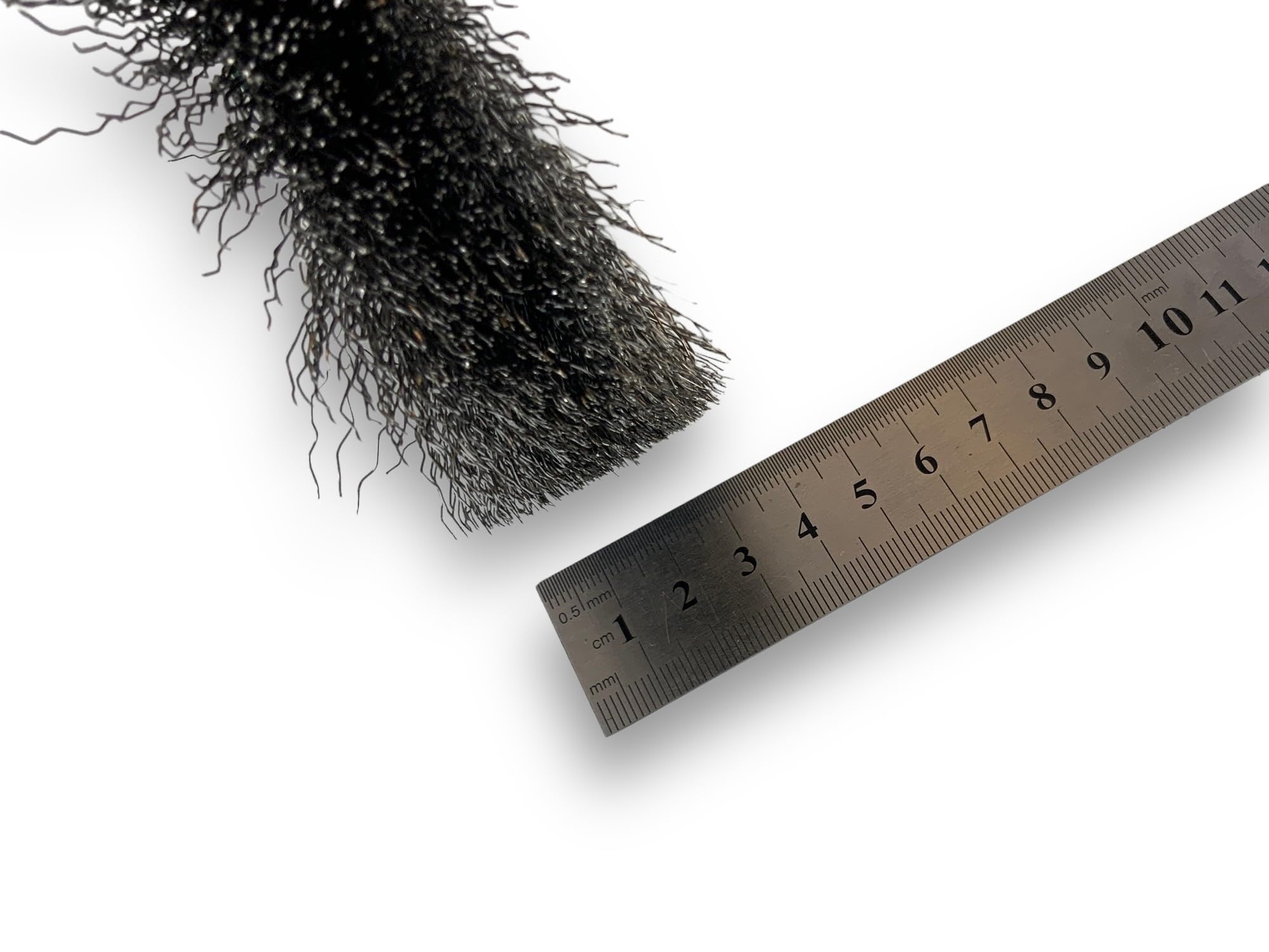 Metalowa szczotka okrągła | Ø zewnętrzna 150 mm | Falista twarda wyściółka ze stali nierdzewnej Ø 0,30 mm | Szlifierka śrubowa | Otwór 20 + reduktor 16 i 12 mm | Szczotka do usuwania | Kibros 235152IT