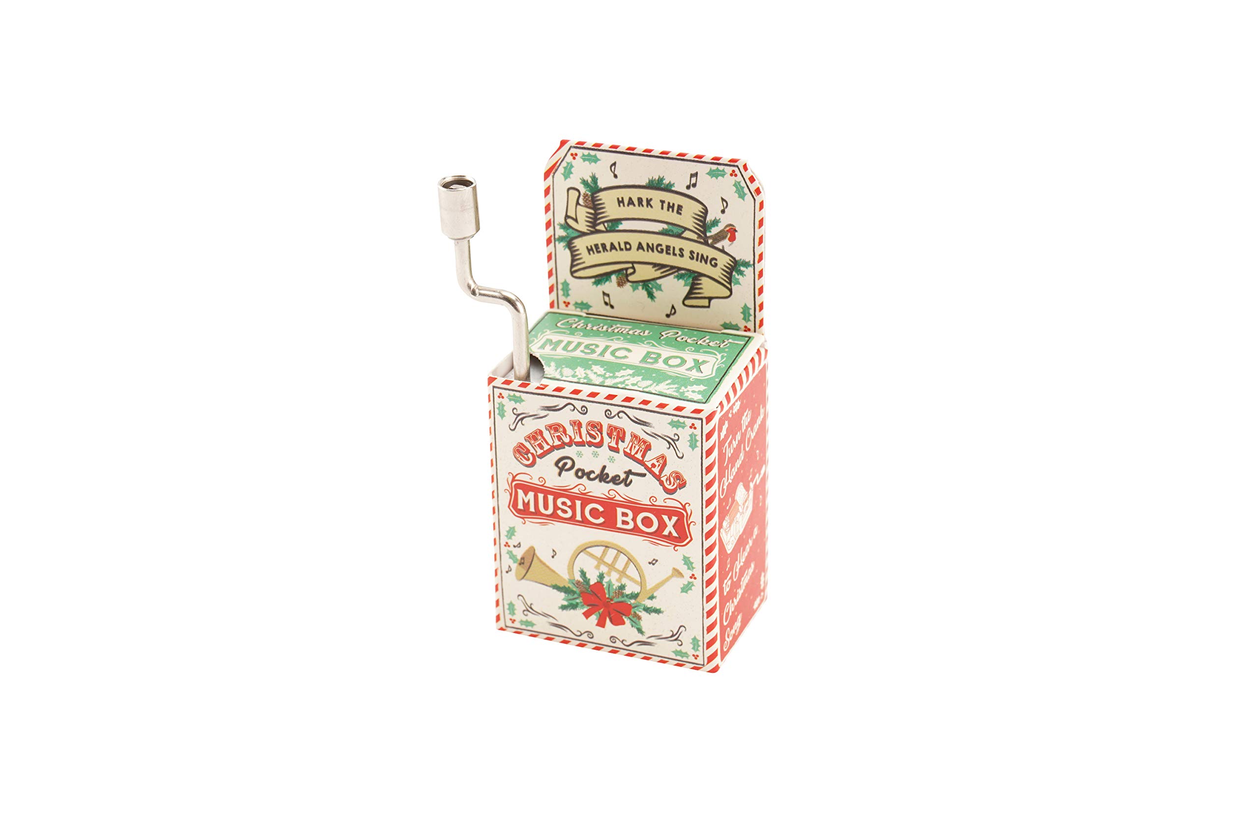 Christmas Music Box 'Hark The Herald Angels' | From CGB Giftware's Joy To The World Christmas Range | Wind Up | Christmas | Novelty | Gift | Secret Santa | GB03000
