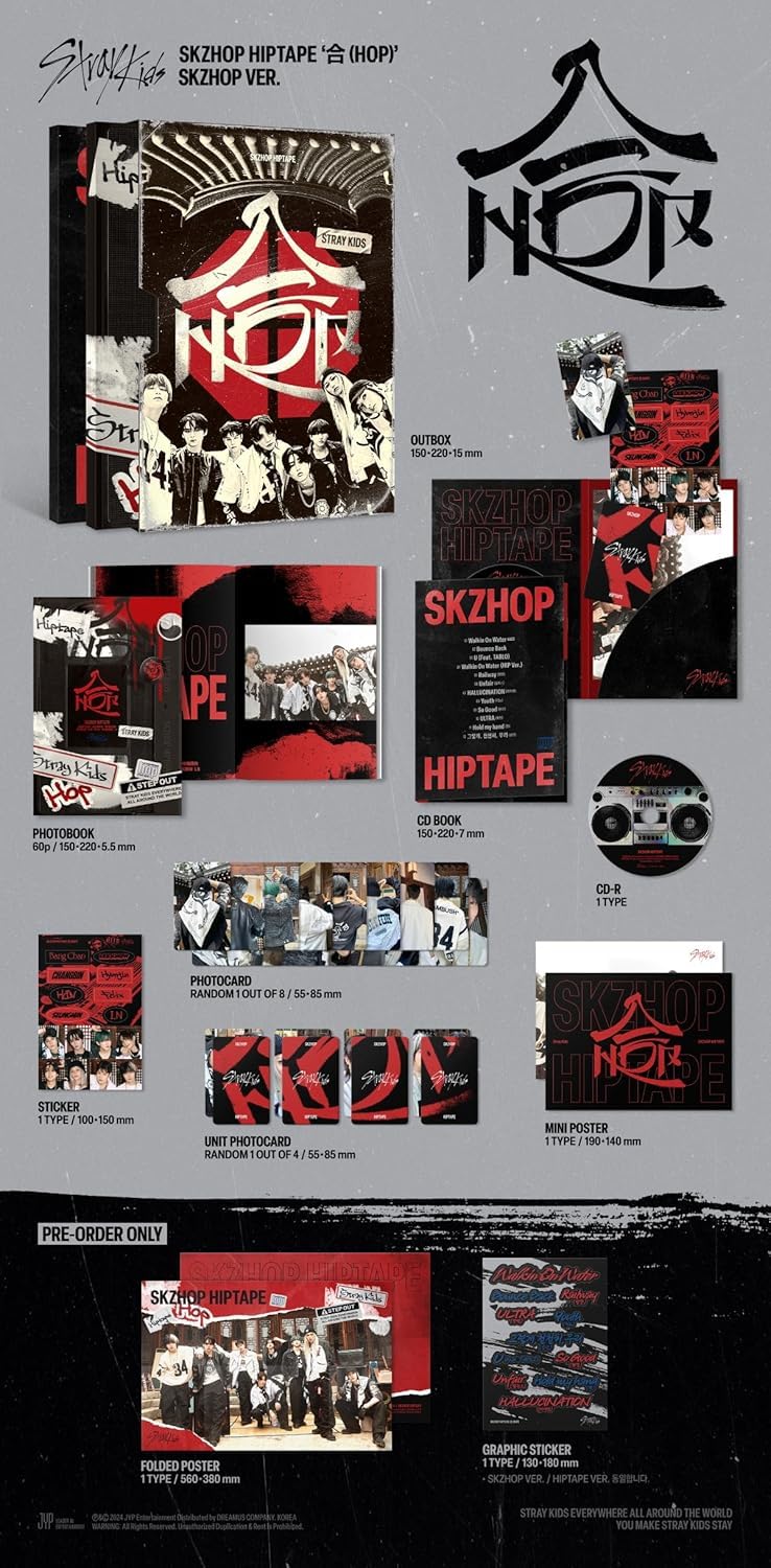 Amazon.com: Stray Kids SKZHOP HIPTAPE HOP Album PHOTOBOOK