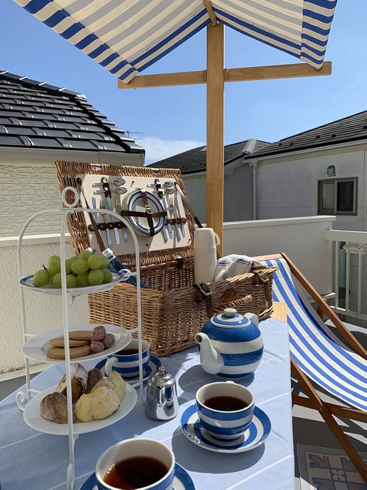 the funtail  ピクニック バスケット Amazon｜The Funtail イギリス製ピクニックバスケット コーン