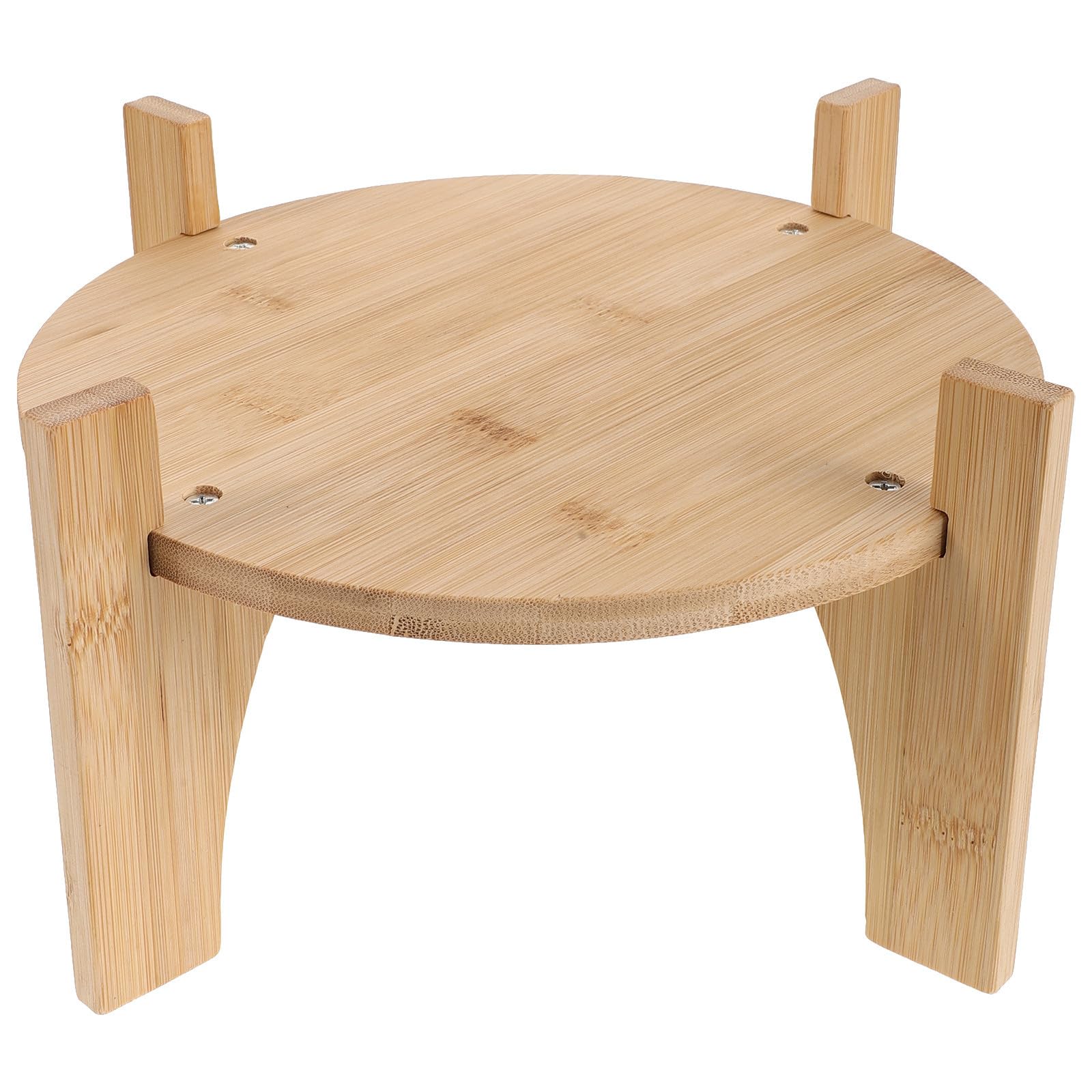 Soporte para dispensador de bebidas de bambú con acabado artesanal y diseño estable