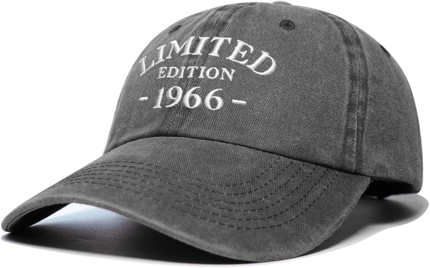 60th Birthday Gifts for Men Women, 60 Year Old Gifts Ideas, Adjustable Washed Cotton Embroidered Baseball Cap - Image 3